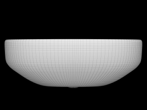 wall hung half round wash basin modeled in 3ds max 3D 모델