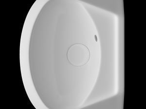 wall hung half round wash basin modeled in 3ds max Model 3D