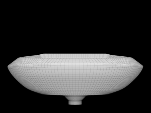 wall hung half round wash basin modeled in 3ds max Model 3D
