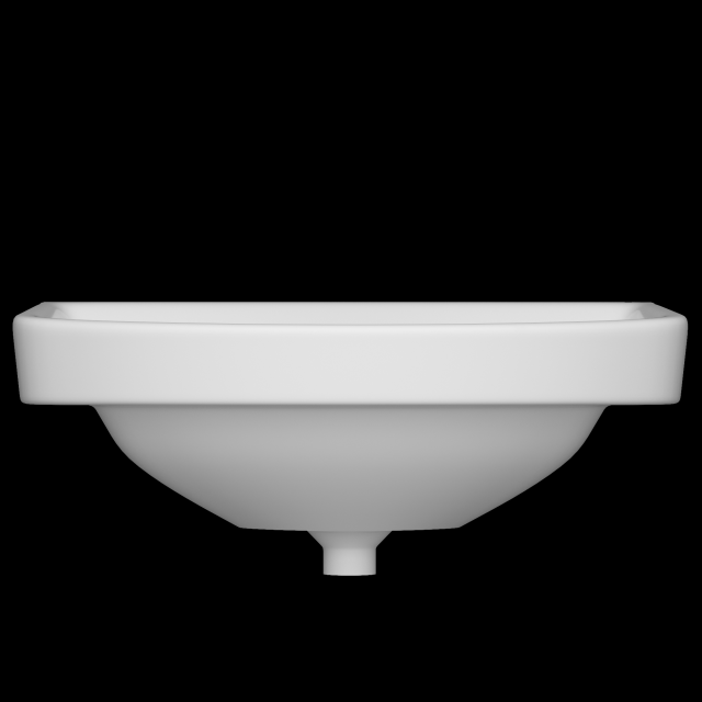wall hung rectangle wash basin modeled in 3ds max 3D मॉडल .c4d .max .obj .3ds .fbx .stl .blend