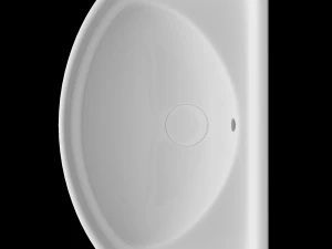 wall hung rectangle wash basin modeled in 3ds max 3D Model