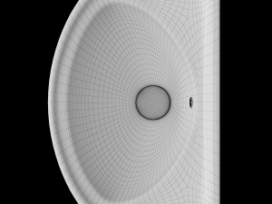 wall hung rectangle wash basin modeled in 3ds max 3D मॉडल