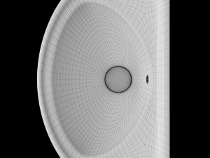 wall hung rectangle wash basin modeled in 3ds max 3D Model