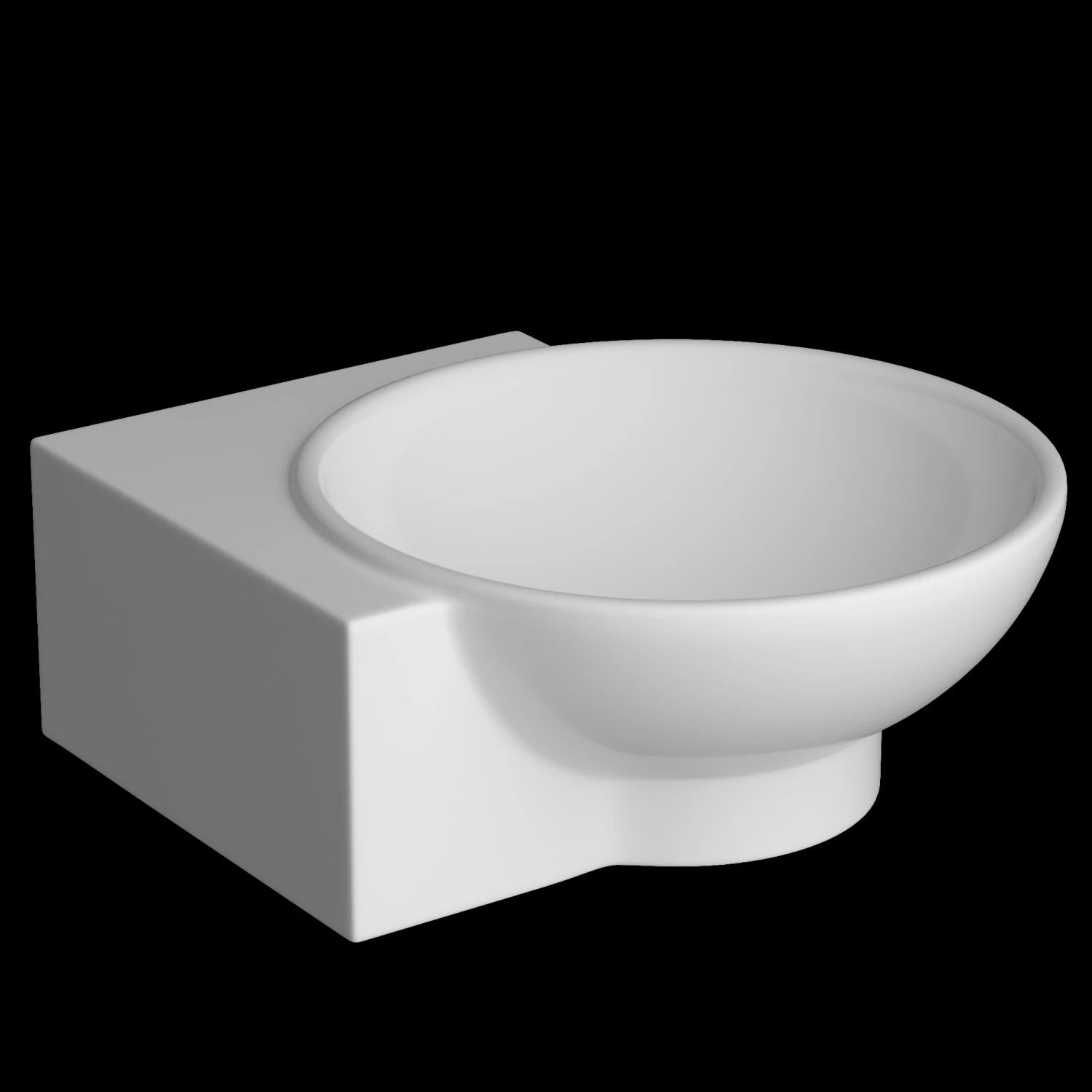 wall hung corner wash basin modeled in 3ds max 3D Model .c4d .max .obj .3ds .fbx .stl .blend