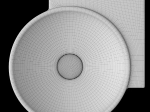 wall hung corner wash basin modeled in 3ds max 3D Model