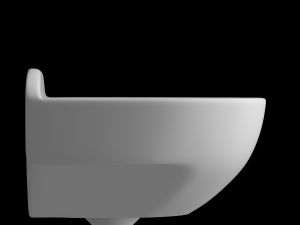 wall hung half round wash basin modeled in 3ds max 3D-Modell