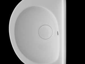 wall hung half round wash basin modeled in 3ds max 3D-Modell