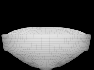 wall hung half round wash basin modeled in 3ds max 3D-Modell