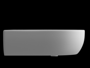 wall hung rectangle wash basin modeled in 3ds max Modello 3D