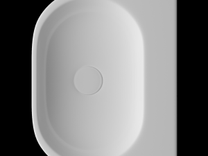 wall hung rectangle wash basin modeled in 3ds max Modello 3D