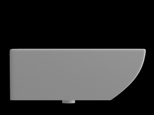 wall hung square wash basin modeled in 3ds max Modelo 3D