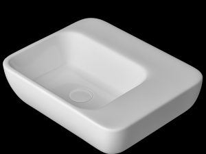 wall hung basin rectangle shape modeled in 3ds max 3D 모델