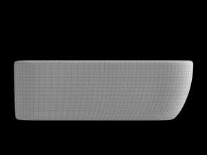 wall hung basin rectangle shape modeled in 3ds max 3D 모델