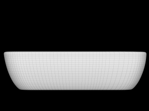 wall hung basin rectangle shape modeled in 3ds max 3D 모델