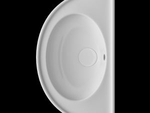 wall hung semi circle wash basin modeled in 3ds max 3D-Modell