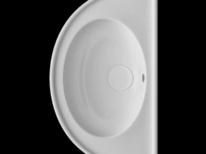 lavat&oacute;rio semic&iacute;rculo suspenso modelado no 3ds max Modelo 3D