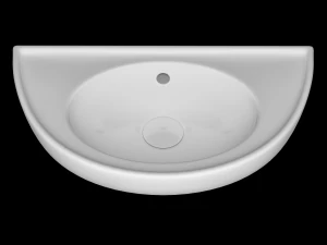 lavat&oacute;rio semic&iacute;rculo suspenso modelado no 3ds max Modelo 3D