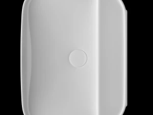 wall hung rounded rectangle wash basin modeled in 3ds max 3D Model