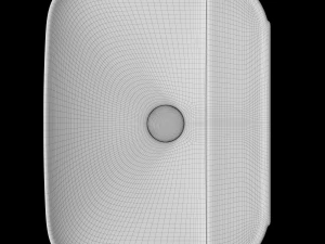 wall hung rounded rectangle wash basin modeled in 3ds max 3D Model