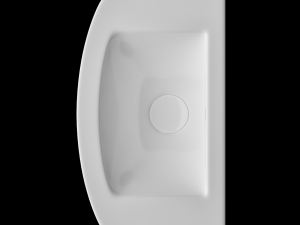 wall hung semi circle wash basin modeled in 3ds max Modelo 3D