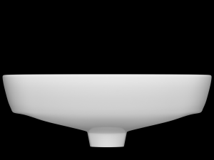 wall hung semi circle wash basin modeled in 3ds max Modelo 3D