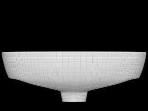 wall hung semi circle wash basin modeled in 3ds max Modelo 3D