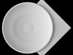 wall hung round shape corner wash basin modeled in 3ds max 3D Model
