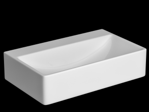 wall hung rectangle shape wash basin modeled in 3ds max 3D Model