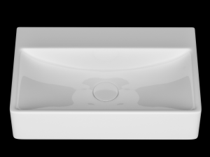 wall hung rectangle shape wash basin modeled in 3ds max 3D Model
