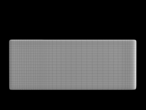 wall hung rectangle shape wash basin modeled in 3ds max 3D Model