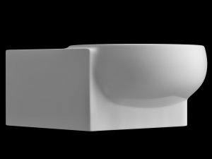 wall hung oval shape corner wash basin modeled in 3ds max 3Dモデル