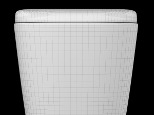 wall hung water closet toilet modeled in 3ds max 3D Modell