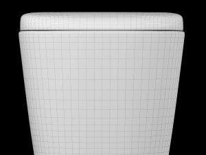 wall hung water closet toilet modeled in 3ds max 3D Model