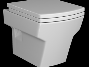 wall hung water closet toilet modeled in 3ds max 3D मॉडल