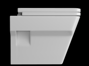 wall hung water closet toilet modeled in 3ds max Model 3D