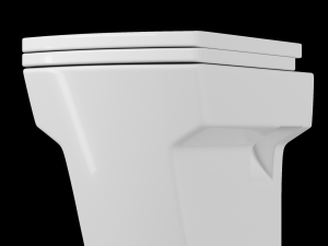 wall hung water closet toilet modeled in 3ds max Model 3D