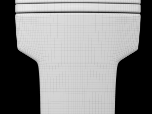 wall hung water closet toilet modeled in 3ds max Model 3D