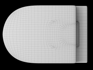 wall hung water closet toilet modeled in 3ds max 3D Модель