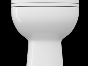 wall hung water closet toilet modeled in 3ds max Modelo 3D