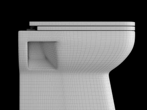 Vaso sanit&aacute;rio suspenso modelado no 3ds max Modelo 3D