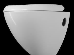 wall hung water closet toilet modeled in 3ds max 3D मॉडल