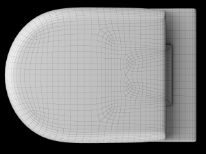 wall hung water closet toilet modeled in 3ds max 3D मॉडल