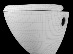 wall hung water closet toilet modeled in 3ds max 3D मॉडल