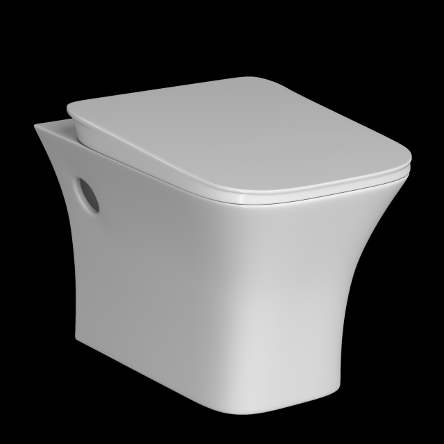 wall hung water closet toilet modeled in 3ds max 3Dモデル .c4d .max .obj .3ds .fbx .stl .blend 