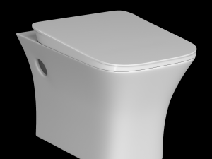 wall hung water closet toilet modeled in 3ds max Modèle 3D