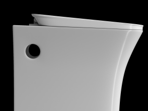 wall hung water closet toilet modeled in 3ds max 3Dモデル