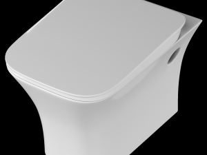 wall hung water closet toilet modeled in 3ds max 3Dモデル