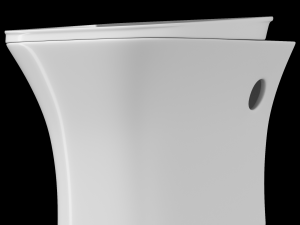 wall hung water closet toilet modeled in 3ds max 3Dモデル