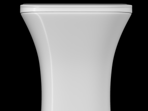 wall hung water closet toilet modeled in 3ds max 3Dモデル