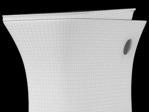 wall hung water closet toilet modeled in 3ds max 3D Model